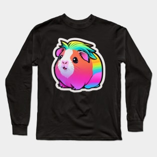 rainbow guinea pig Long Sleeve T-Shirt